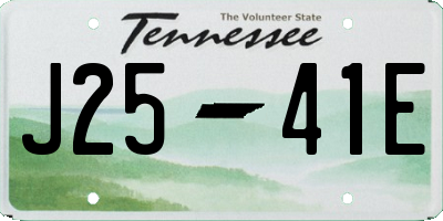 TN license plate J2541E