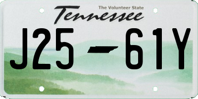 TN license plate J2561Y