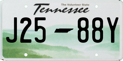 TN license plate J2588Y