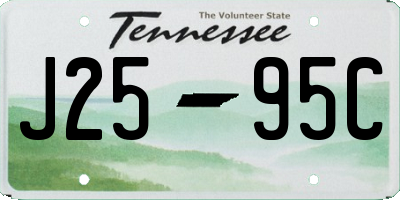 TN license plate J2595C