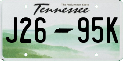 TN license plate J2695K