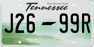 TN license plate J2699R