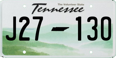 TN license plate J2713O