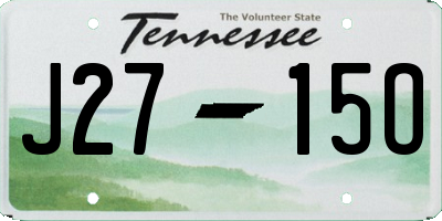 TN license plate J2715O