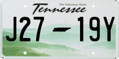 TN license plate J2719Y