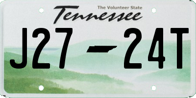 TN license plate J2724T