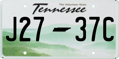 TN license plate J2737C