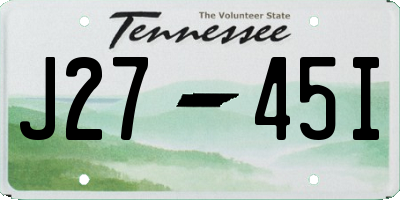 TN license plate J2745I