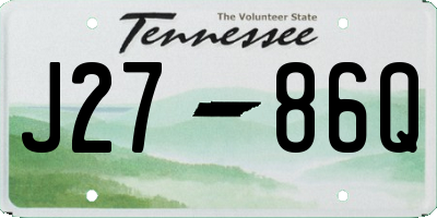 TN license plate J2786Q