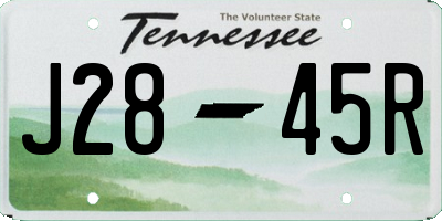 TN license plate J2845R