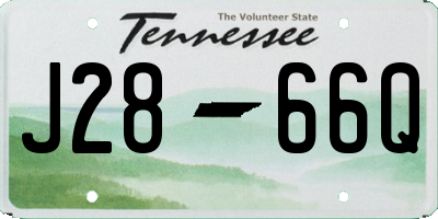 TN license plate J2866Q