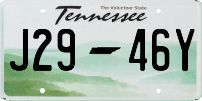 TN license plate J2946Y