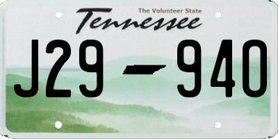 TN license plate J2994O