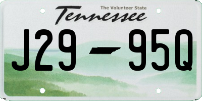 TN license plate J2995Q