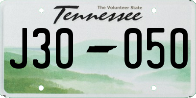 TN license plate J3005O
