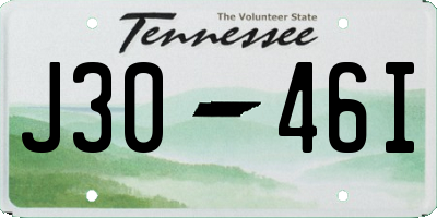 TN license plate J3046I