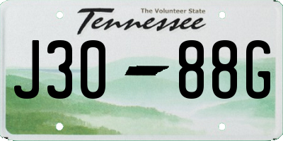 TN license plate J3088G