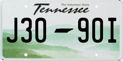 TN license plate J3090I