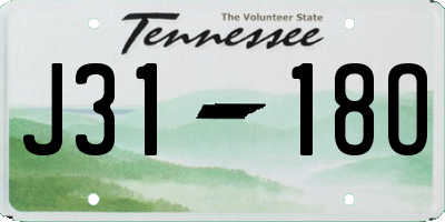 TN license plate J3118O