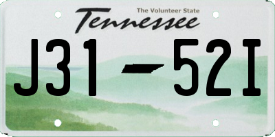 TN license plate J3152I