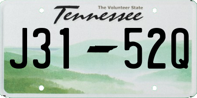 TN license plate J3152Q