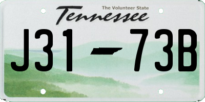 TN license plate J3173B