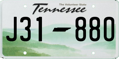 TN license plate J3188O
