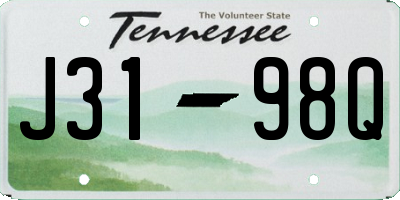 TN license plate J3198Q