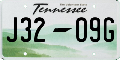 TN license plate J3209G