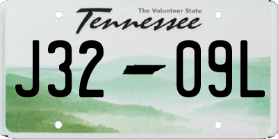TN license plate J3209L
