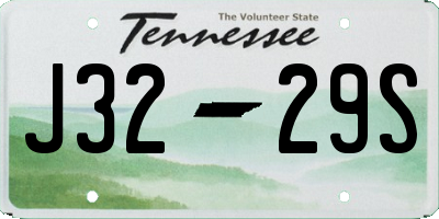 TN license plate J3229S