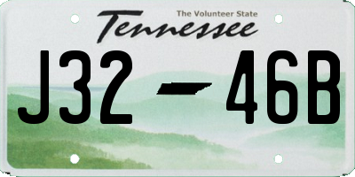 TN license plate J3246B