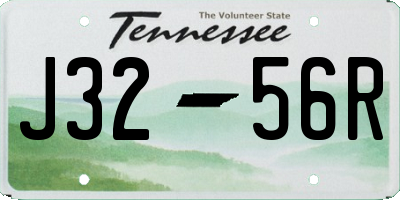 TN license plate J3256R