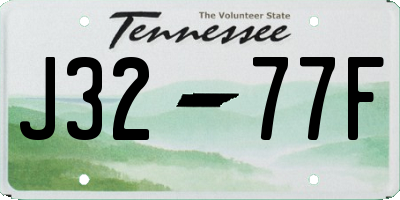 TN license plate J3277F