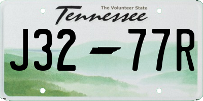 TN license plate J3277R