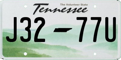 TN license plate J3277U
