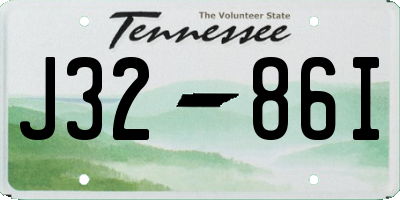 TN license plate J3286I