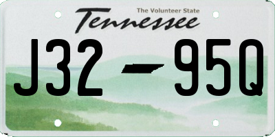 TN license plate J3295Q