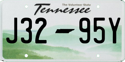 TN license plate J3295Y