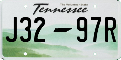 TN license plate J3297R