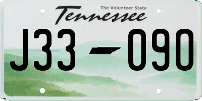 TN license plate J3309O