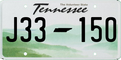 TN license plate J3315O