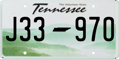 TN license plate J3397O