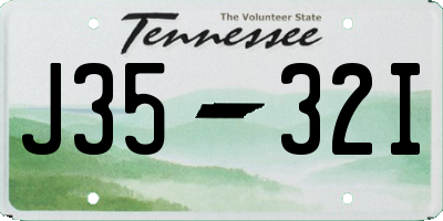 TN license plate J3532I