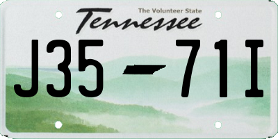 TN license plate J3571I