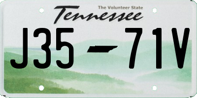 TN license plate J3571V