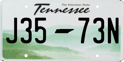TN license plate J3573N