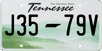 TN license plate J3579V