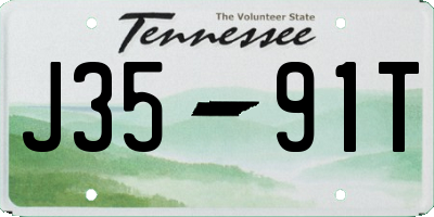TN license plate J3591T