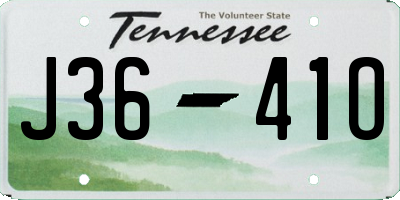 TN license plate J3641O